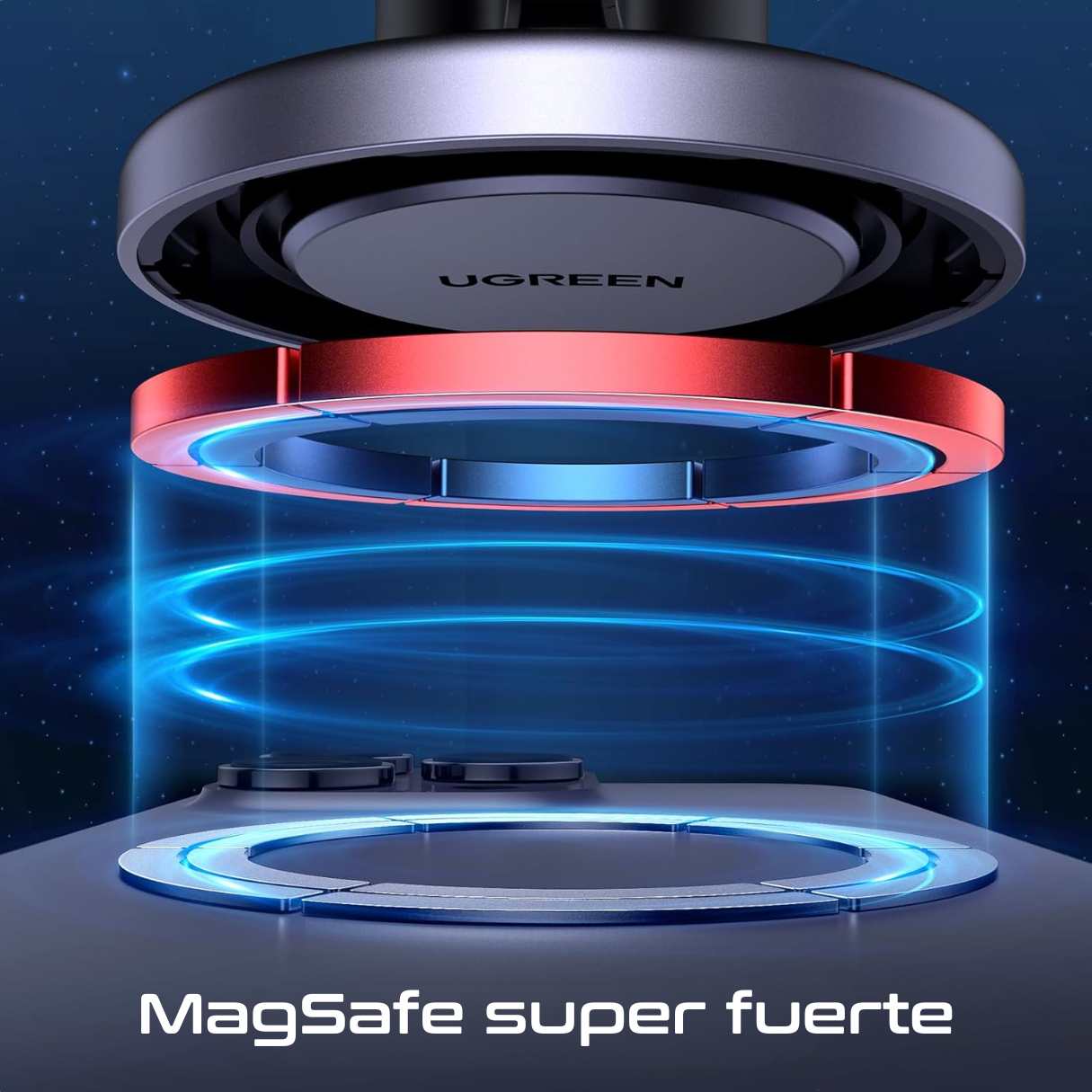 Ugreen soporte MagSafe para teléfono de vehículo, para iPhone 16, 15, 14, 13, 12 series