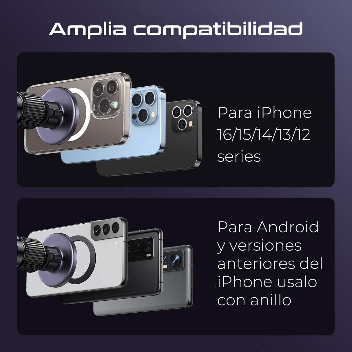 Ugreen soporte MagSafe para teléfono de vehículo, para iPhone 16, 15, 14, 13, 12 series