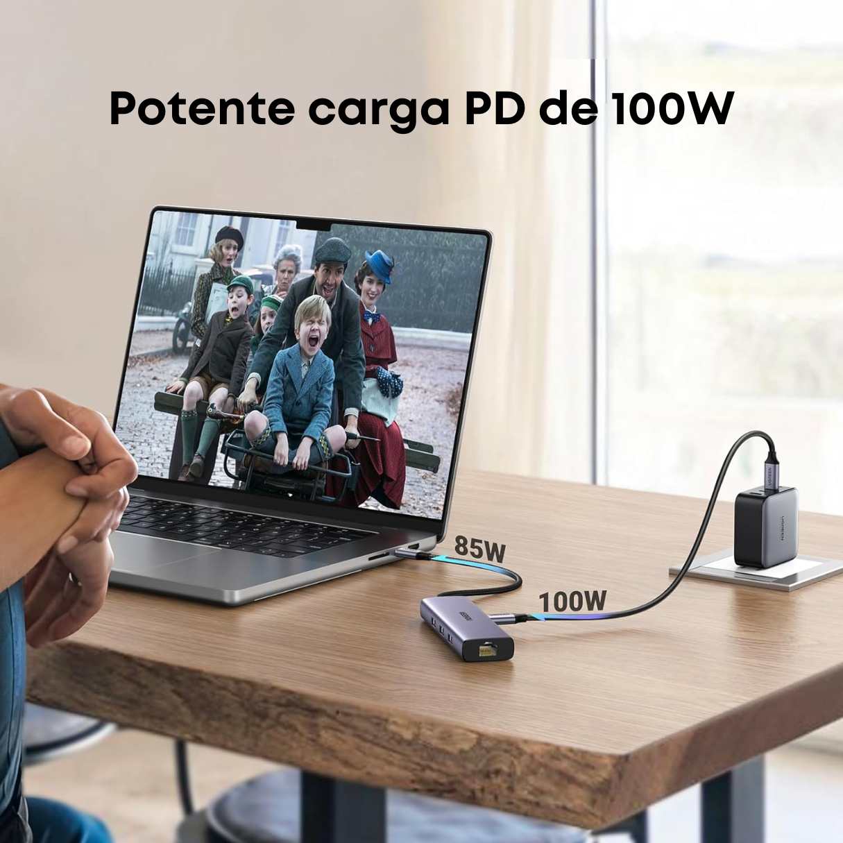 Ugreen Revodok Adaptador de red 6 en 1 con HDMI, para Macbook/iPAd y más