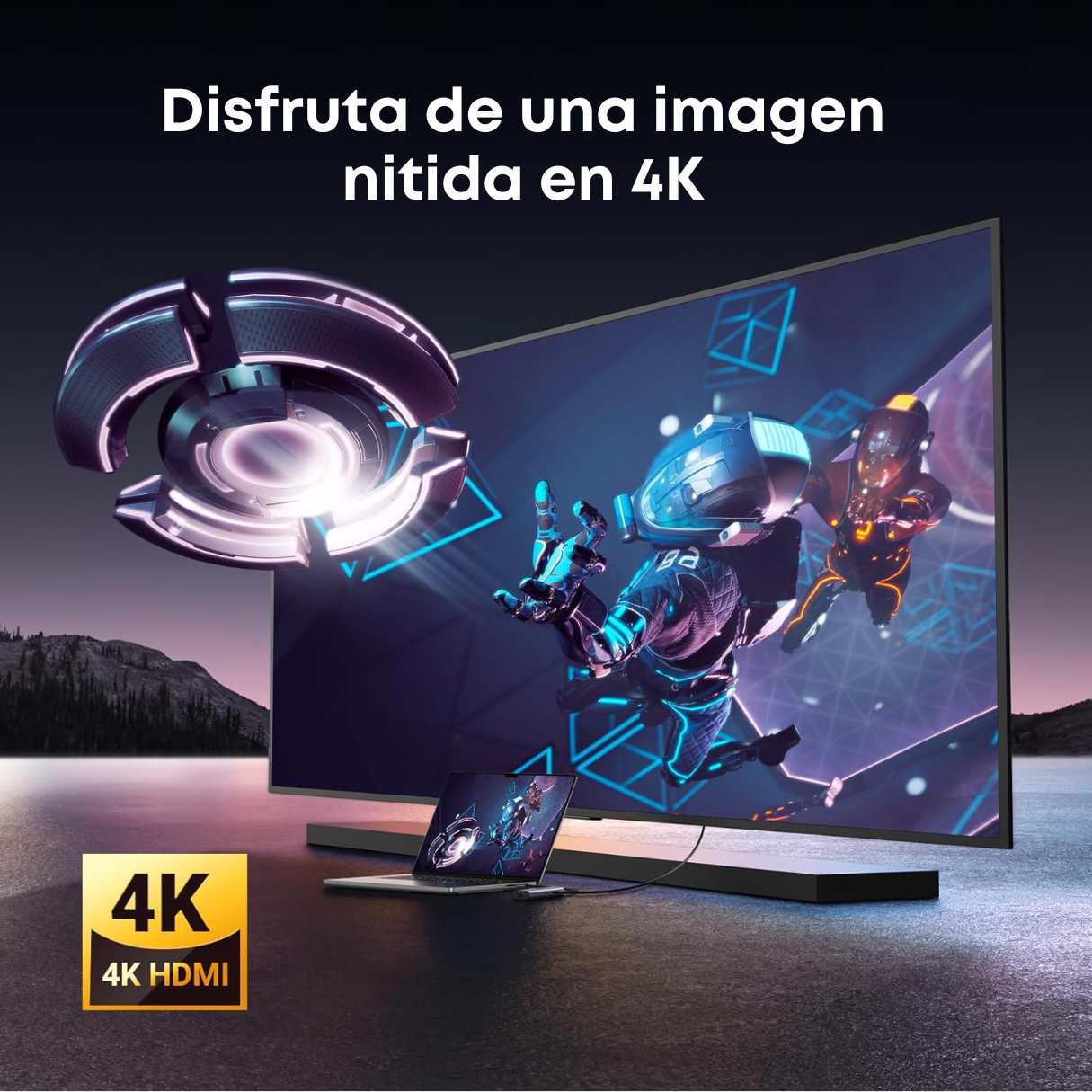 Ugreen Revodok Adaptador de red 6 en 1 con HDMI, para Macbook/iPAd y más