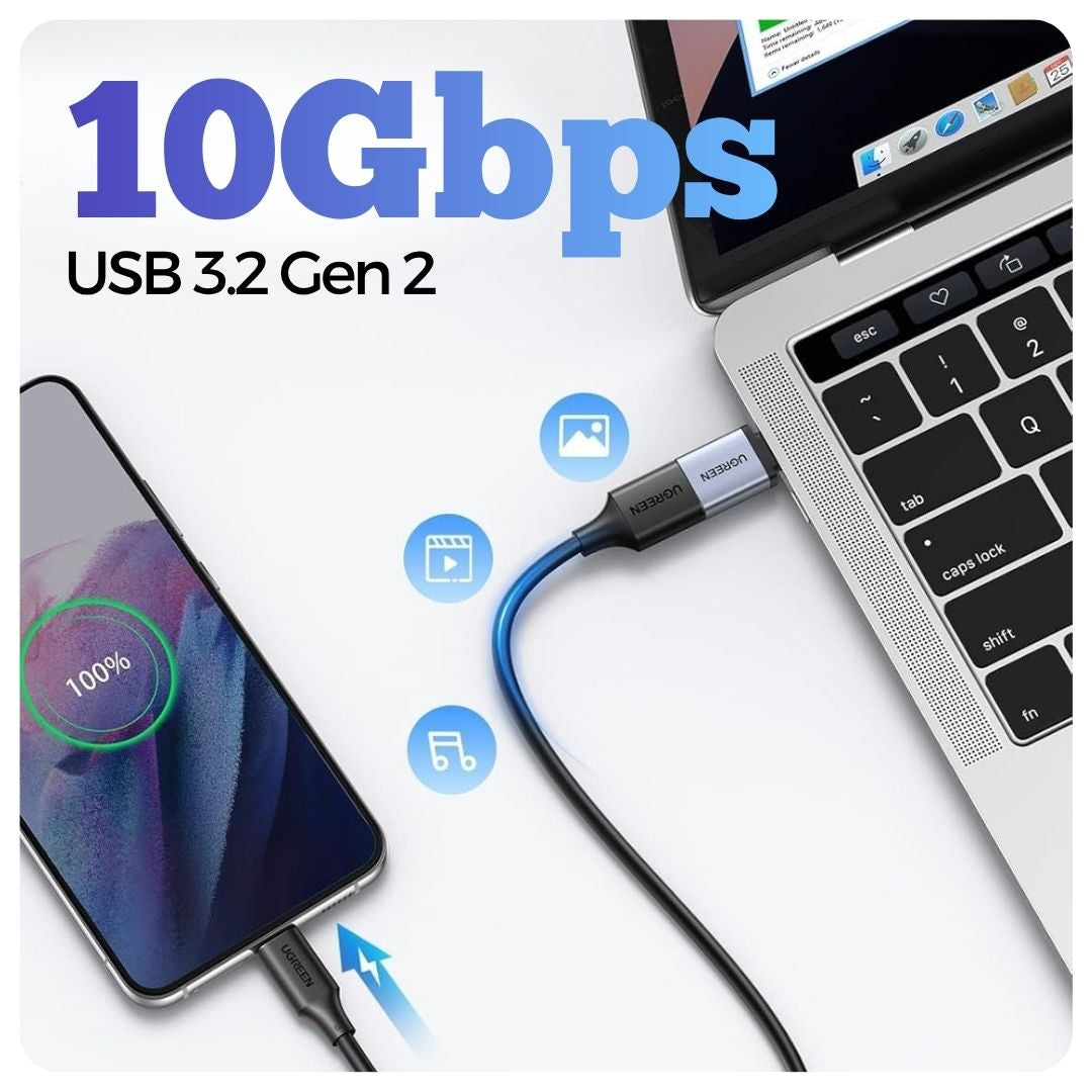 UGREEN Adaptador USB a USB C de 10 Gbps