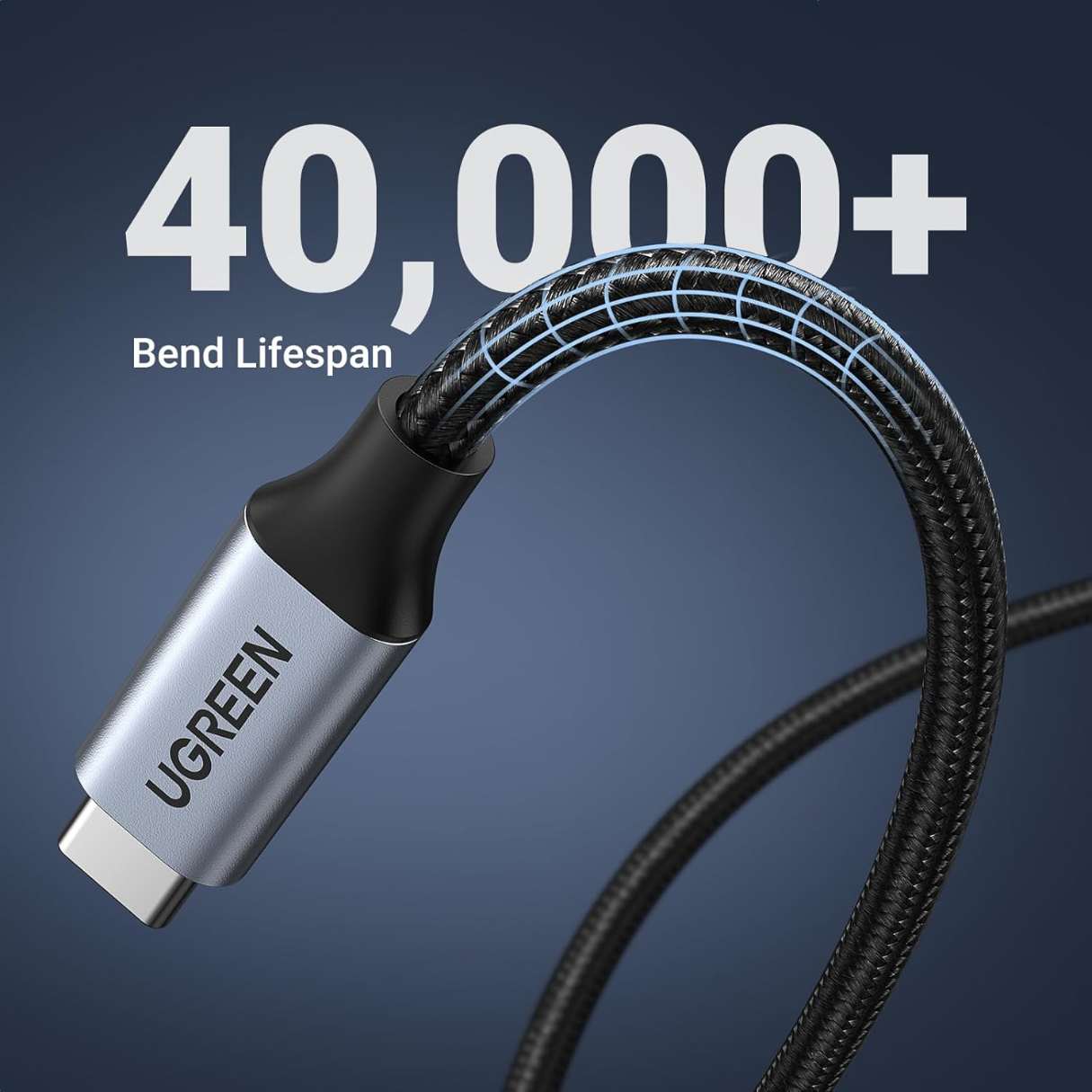 Ugreen Cable de extensión tipo C carga 100W y transferencia 10 Gbps, USB C 3.2, compatible con PSVR2/MacBook Air M2 Pro/ iPad Pro/Magsafe 1M