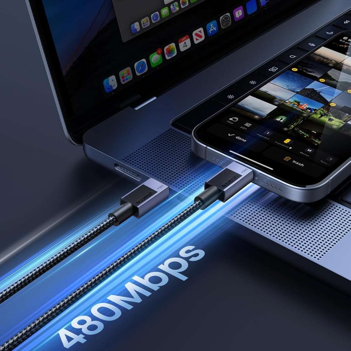 UGREEN Cable USB-C a USB-C 240W 2M
