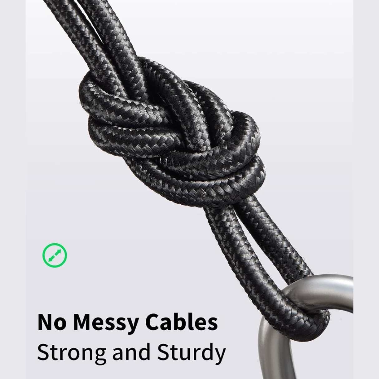 Ugreen Cable tipo C a A 3.0 transferencia de datos de 5 Gbps, trenzado carga rápida para Android Auto/iPhone 16/Galaxy/iPad