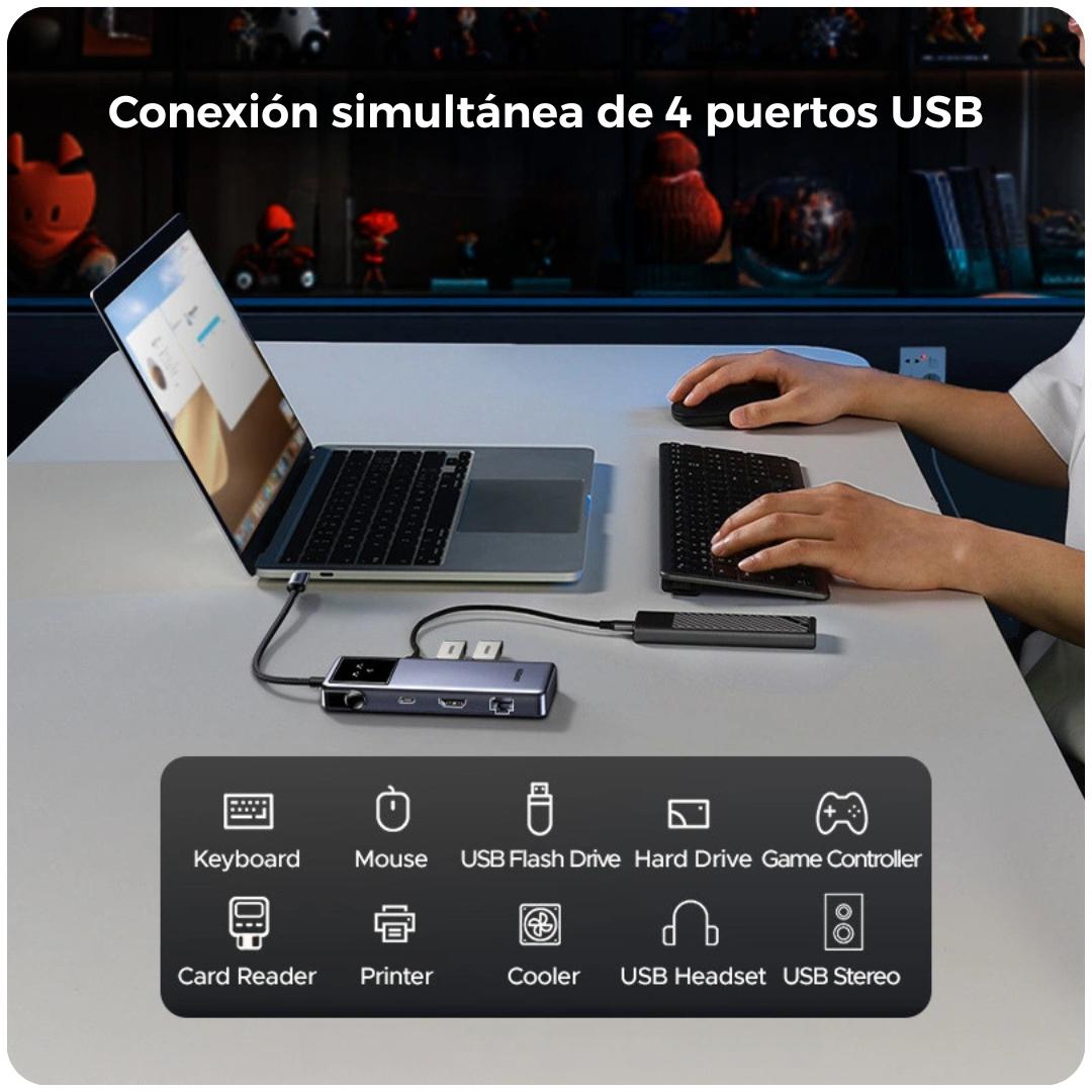 Ugreen Uno Adaptador 7 en 1 - PD 100W