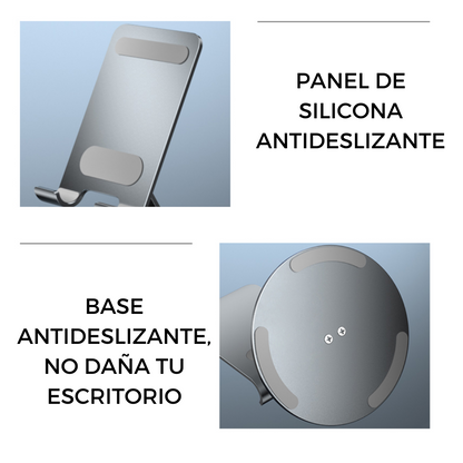 SOPORTE PLEGABLE PARA CELULAR Y TABLET GIRATORIO 360°