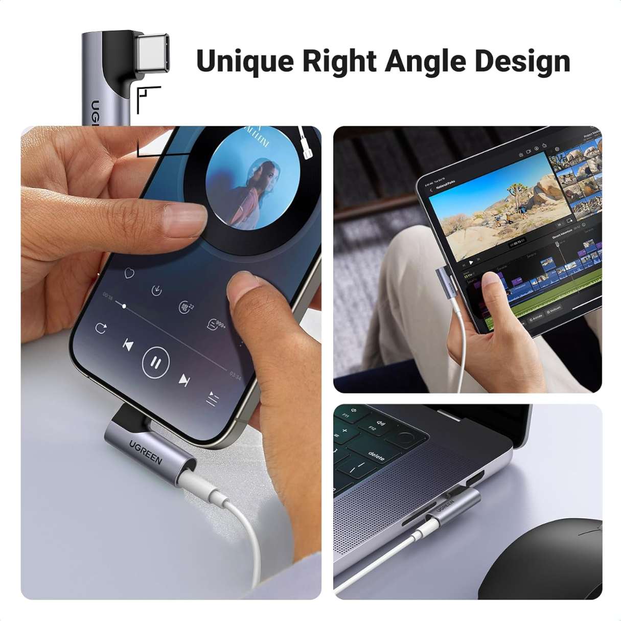 UGREEN Adaptador USB-C a 3.5mm – HiFi DAC Estéreo
