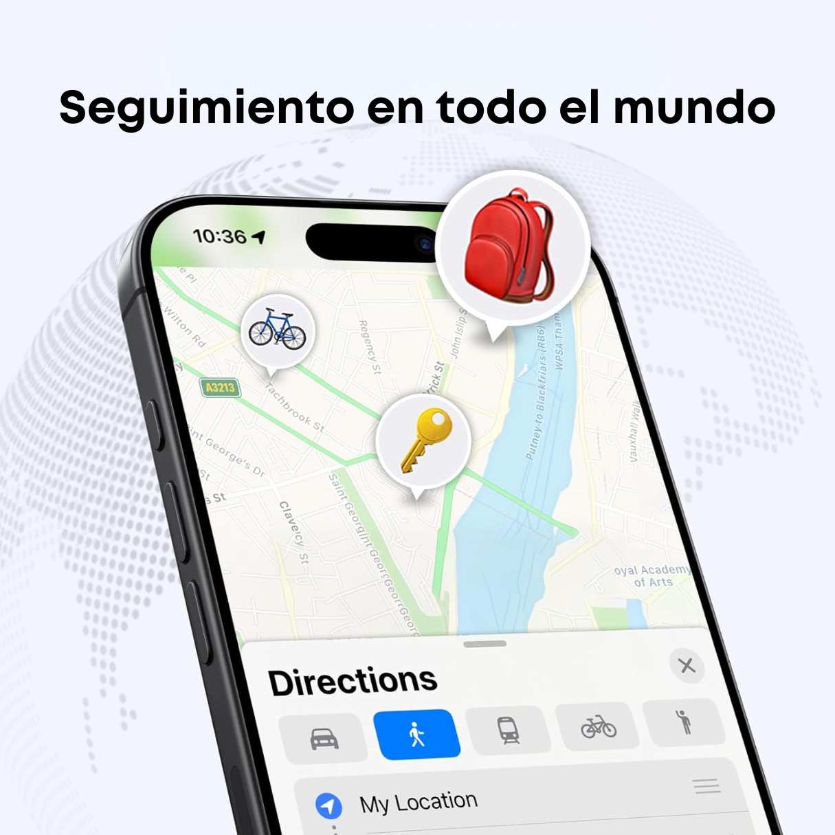 UGREEN FineTrack Localizador tipo llavero para Apple Find My (iOS)