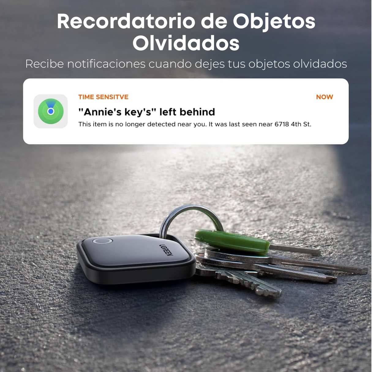 UGREEN FineTrack Localizador tipo llavero para Apple Find My (iOS)