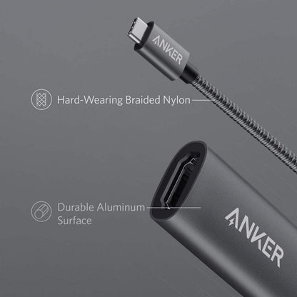 Anker Adaptador tipo C a HDMI 4K (@60Hz), para MacBook Pro, Air, iPad, Pixelbook, XPS, Galaxy y más