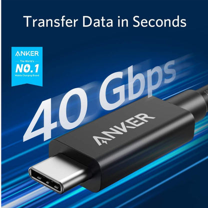 Anker Cable tipo C, Thunderbolt 3.0, carga de 100 W video 5K y transferencia de datos de 40 Gbps