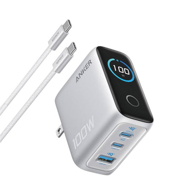 Anker Cargador 100W pantalla inteligente con cable