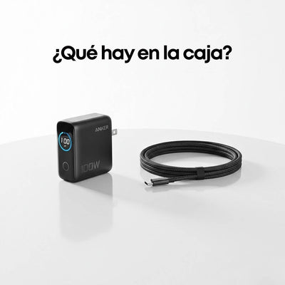 Anker Cargador 100W pantalla inteligente con cable
