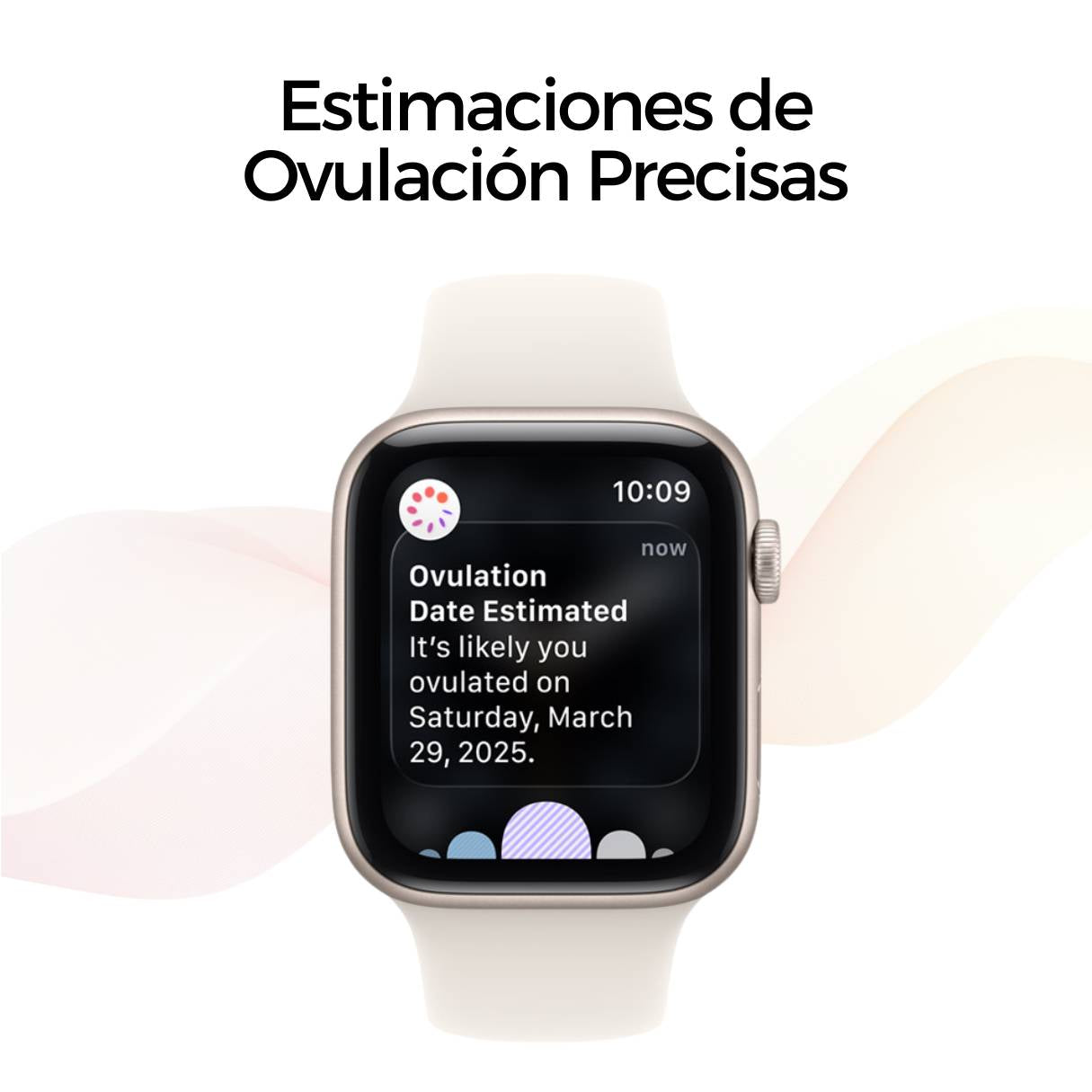 Apple Watch SE 3 (GPS) de 40mm con caja de aluminio Starlight con correa deportiva beige