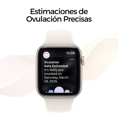 Apple Watch SE 3 (GPS) de 40mm con caja de aluminio Starlight con correa deportiva beige