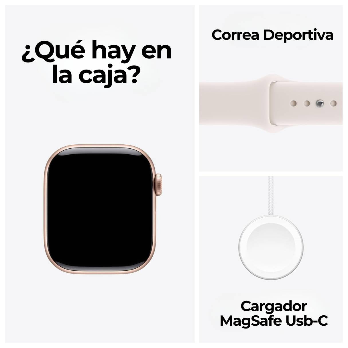 Apple Watch Series 11 de 42mm con caja de aluminio Rose Gold con correa deportiva rubor claro