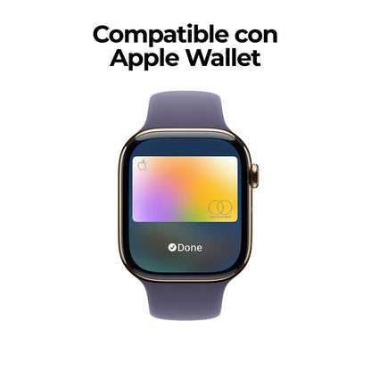 Apple Watch Series 11 con caja de aluminio negro azabache con correa deportiva negra