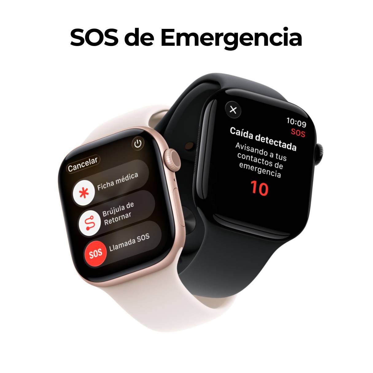 Apple Watch Series 11 con caja de aluminio negro azabache con correa deportiva negra