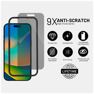 ArtsCase Mica de Vidrio Elite Privacy - iPhone 16/15