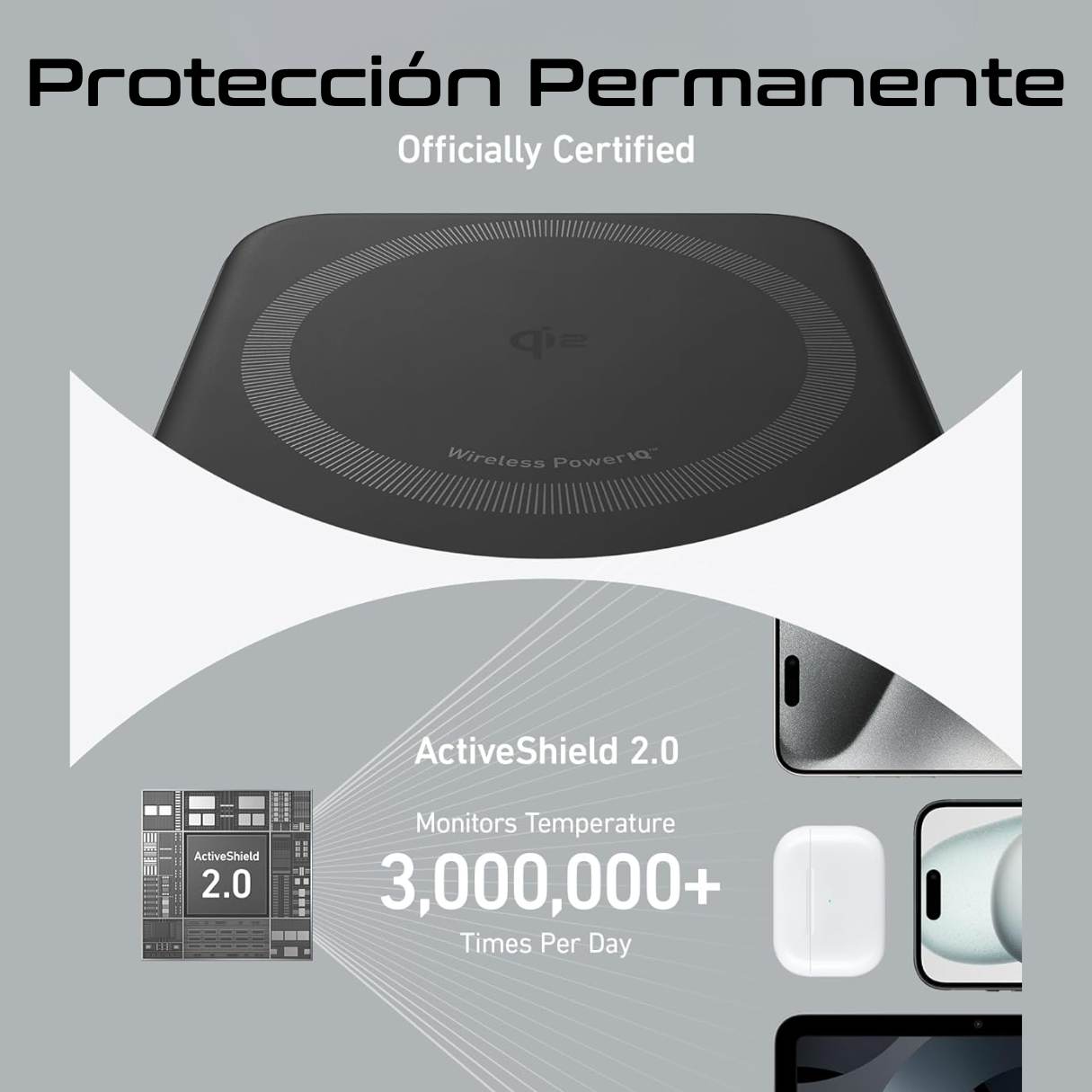 Anker MagGo Power Bank MagSafe carga rápida de 15W, con certificación Qi2, 10000 mAh, pantalla inteligente y soporte plegable para iPhone 16/15/14/13/12