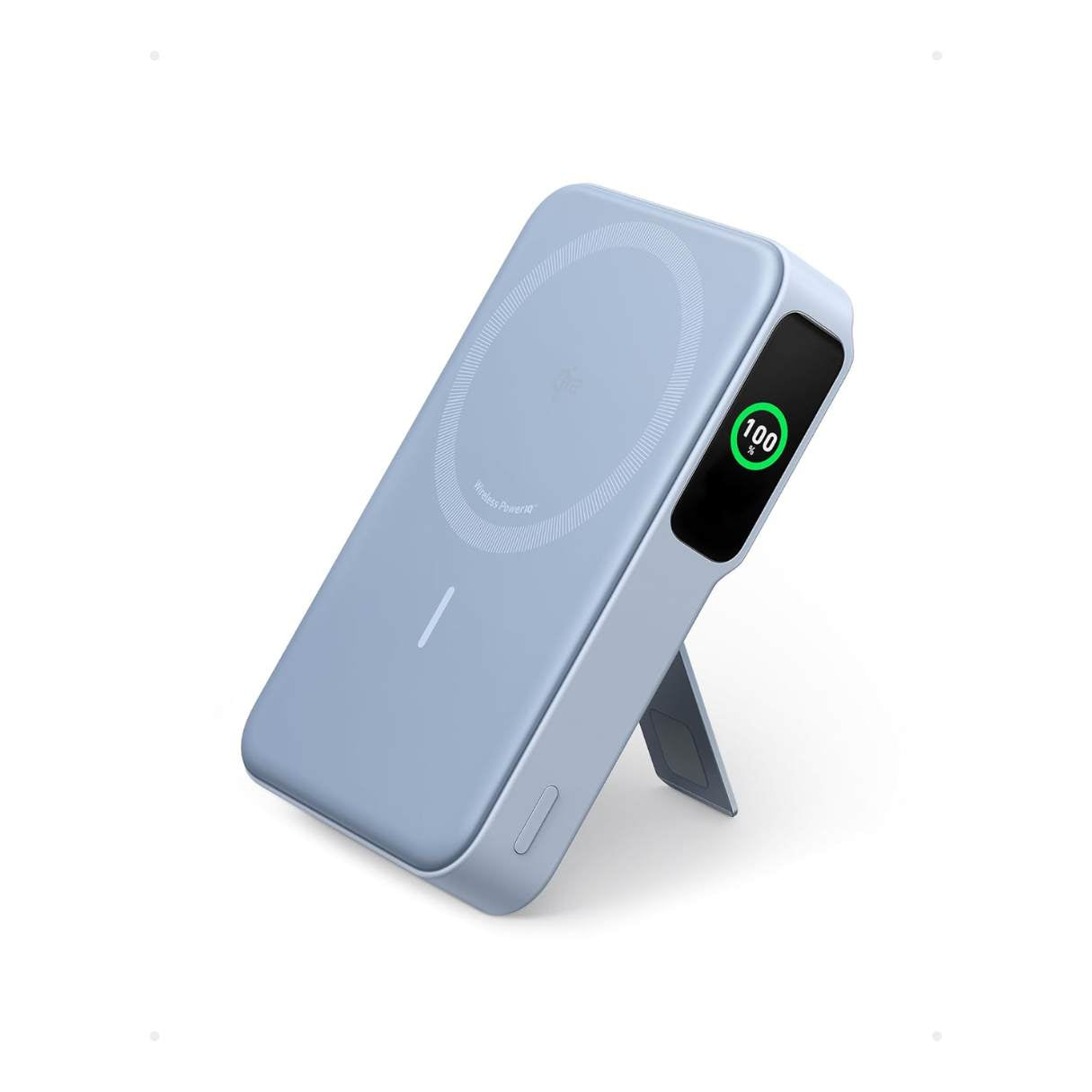 Anker MagGo Power Bank MagSafe carga rápida de 15W, con certificación Qi2, 10000 mAh, pantalla inteligente y soporte plegable para iPhone 17/16/15/14/13/12