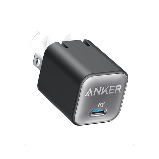 Cargador tipo C Anker 30W carga rápida para iPhone 16/15/14/13/12/ iPad/Samsung