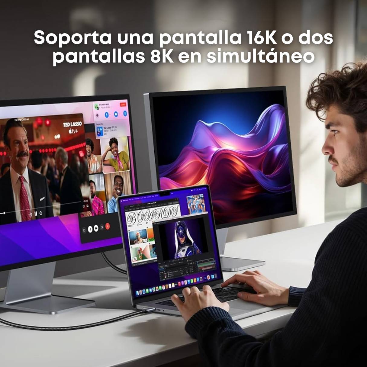 UGREEN Cable USB C a USB C de 240 W USB4 Gen4 80Gbps Premium 17K Dual 8K Triple 4K Pantalla PD3.1 Tipo C Carga Rápida Compatible con Monitores USB C, MacBook, iPad, iPhone 17/16/14, 1M