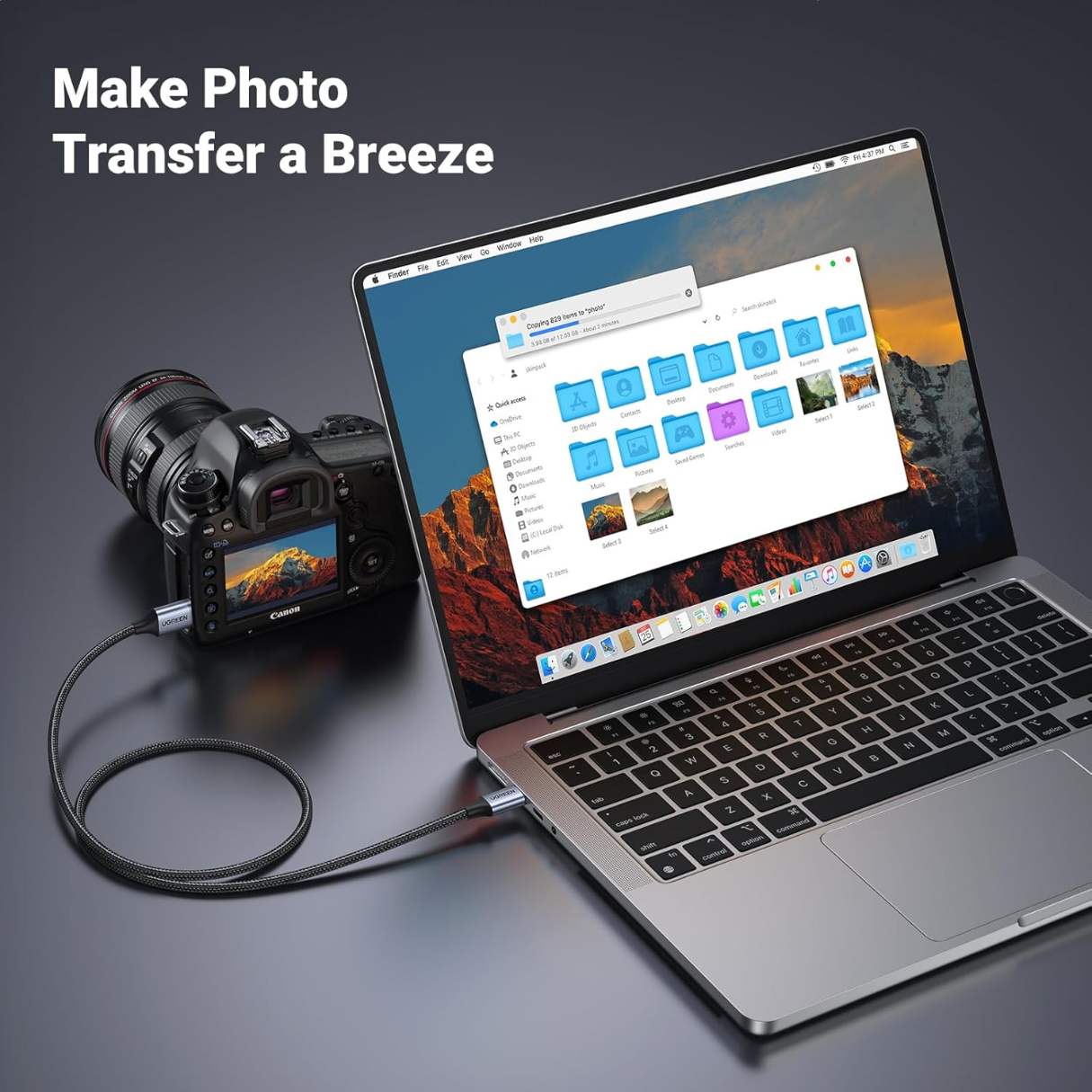 UGREEN Cable Micro B a USB-C – 10Gbps para Disco Duro Externo