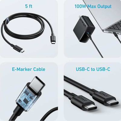 Anker Cargador USB-C de 100W con cable