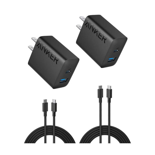 Anker cargador tipo C 20W paquete de 2, + cable tipo C, para iPhone/Samsung/AirPods