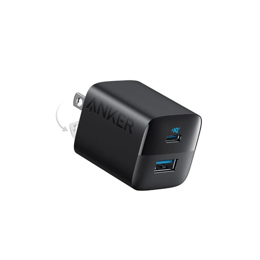 Anker Cargador compacto de 2 puertos de 33W con enchufe plegable para iPhone serie 17/16, Galaxy y más