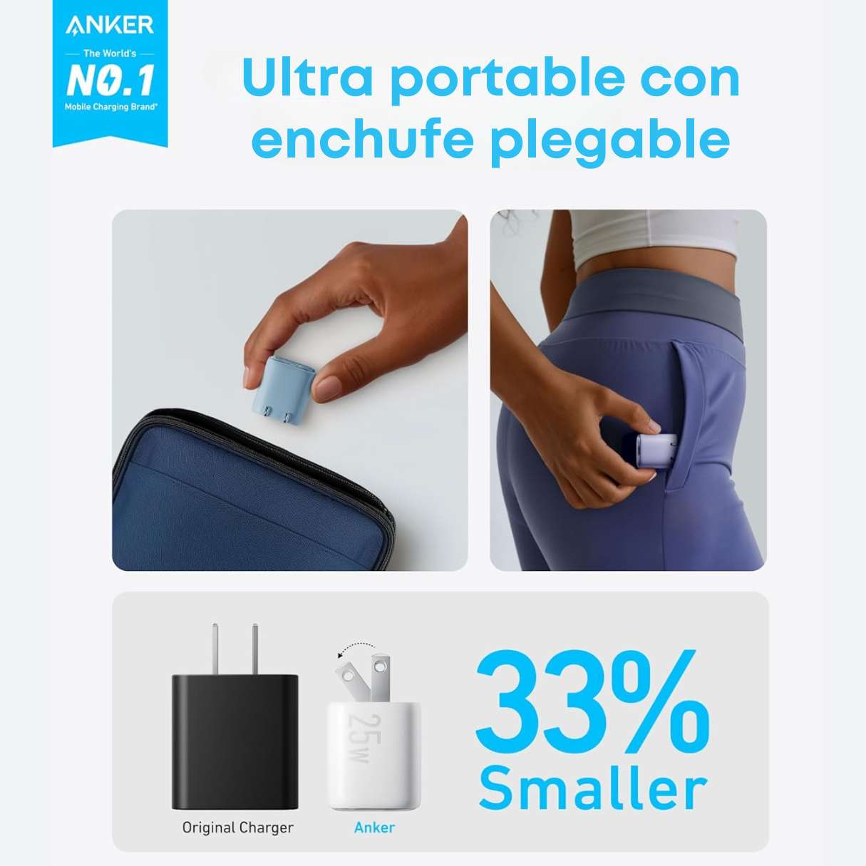 Anker Cargador 25W – para Samsung con Cable