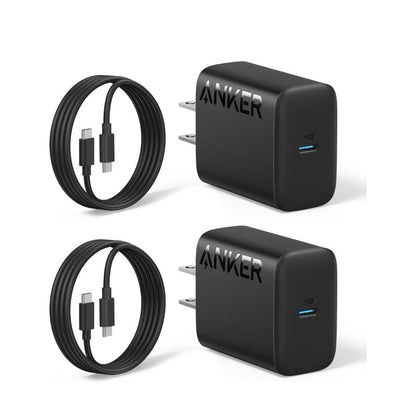 Anker cargador tipo C para Samsung Galaxy 25W con cable, paquete de 2, Soporta carga rápida PPS