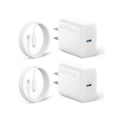 Anker cargador tipo C para Samsung Galaxy 25W con cable, paquete de 2, Soporta carga rápida PPS