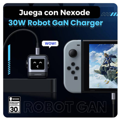 UGREEN Nexode Robot Cargador USB-C 30W PD