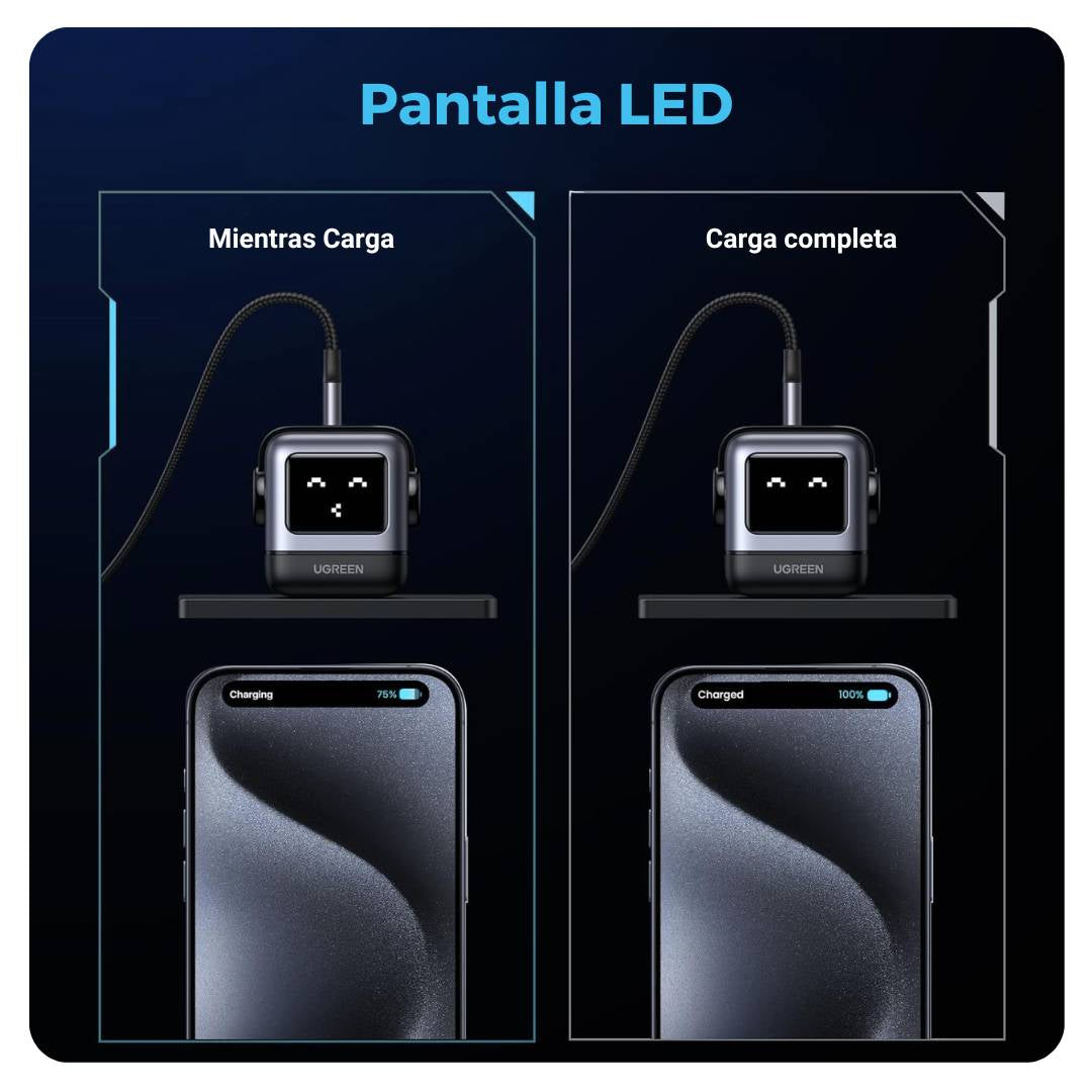 UGREEN Nexode Robot Cargador USB-C 30W PD