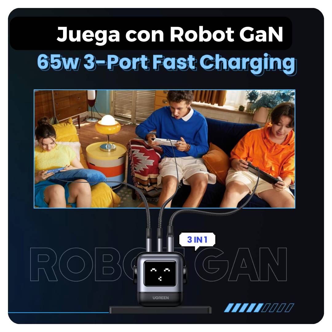 UGREEN Nexode Robot Cargador 65W PD