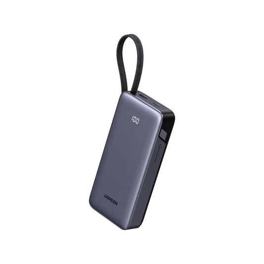 Ugreen Nexode Power Bank 20000mAh 45W con cable integrado, carga rápida para iPhone /Samsung S25 Ultra/iPad Pro y más