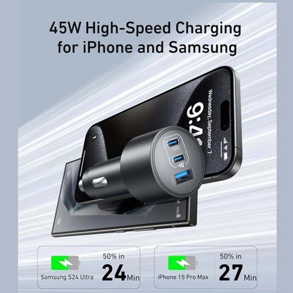 Anker Cargador de Vehículo tipo C de 167.5W 3 puertos para MacBook, iPhone 16/15/14, Samsung S25/S24/Ultra, iPad Pro y más