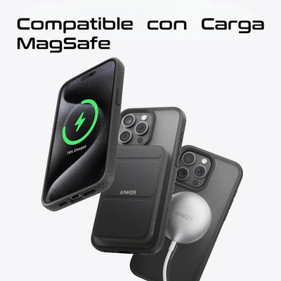 Anker Funda MagSafe para iPhone 15 Plus translúcida