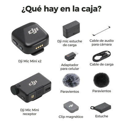 DJI Mic Mini 2 TX + 1 RX + estuche de carga