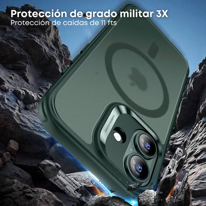 ESR Funda para iPhone 17, control de cámara, compatible con MagSafe, tecnología Shockof de grado militar, verde esmerilado