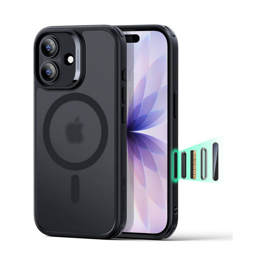 ESR Funda para iPhone 17 MagSafe, protección de grado militar 3X, funda color negro mate