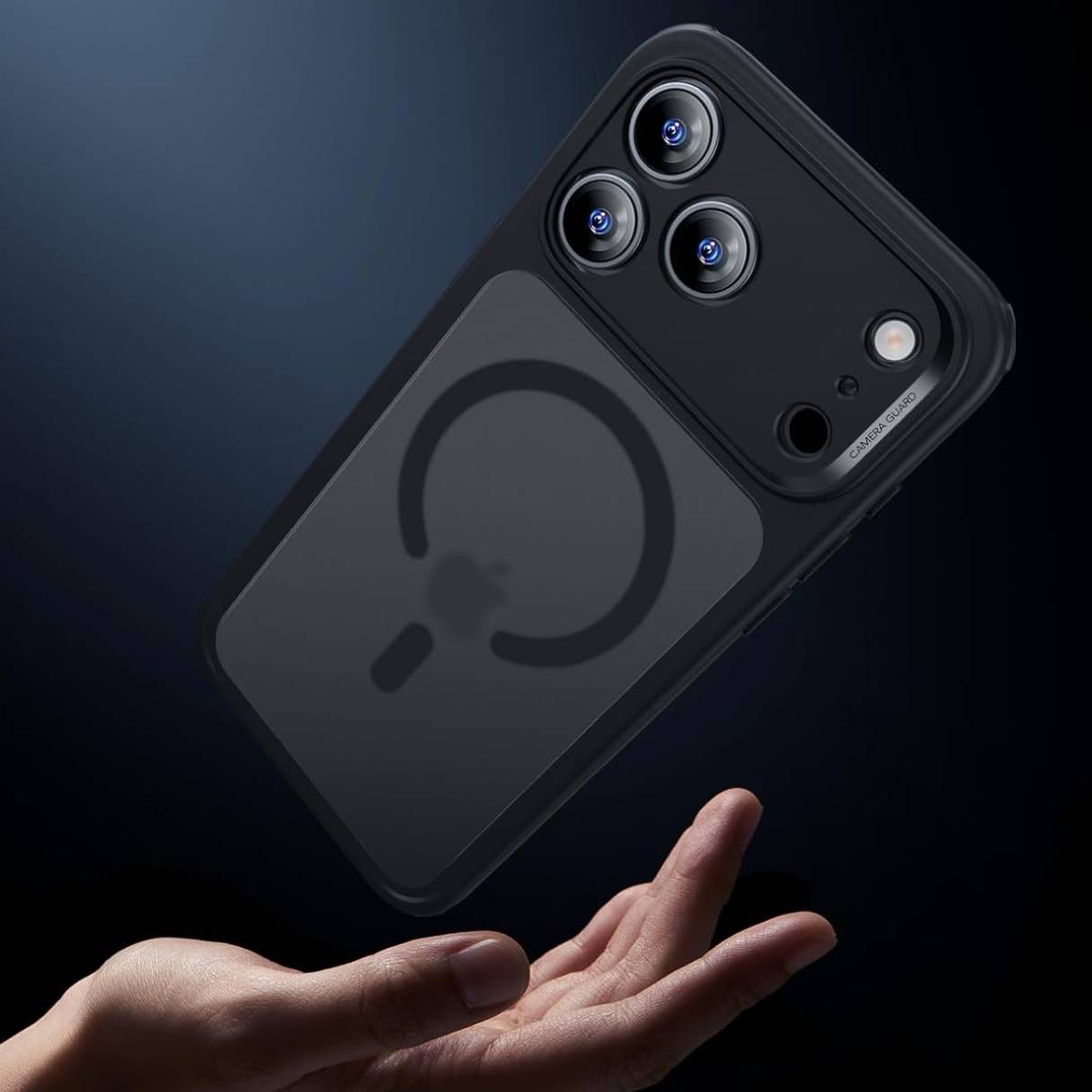 ESR Funda para iPhone 17 Pro, control de cámara, compatible con MagSafe, tecnología Shockof de grado militar, negro