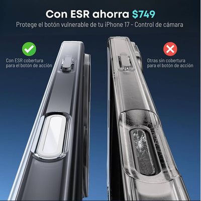 ESR Funda MagSafe Transparente para iPhone 16