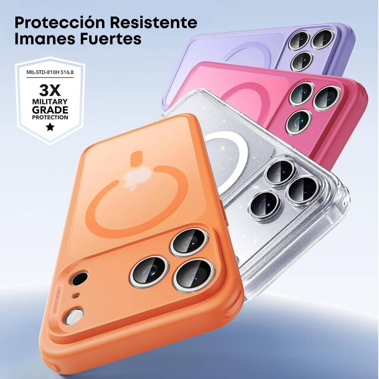 ESR Funda para iPhone 17 Pro, control de cámara, compatible con MagSafe, tecnología Shockof de grado militar, funda lila