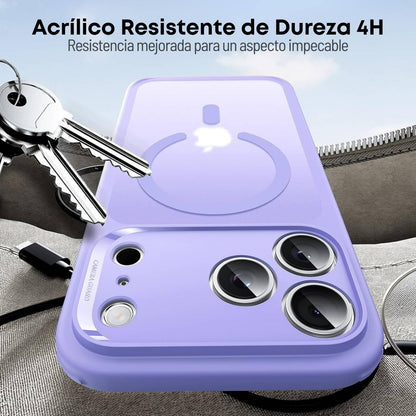 ESR Funda para iPhone 17 Pro, control de cámara, compatible con MagSafe, tecnología Shockof de grado militar, funda lila