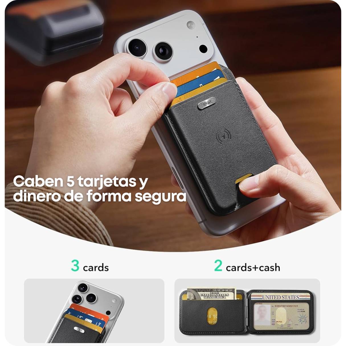 ESR Geo - Billetera Magsafe con Find My