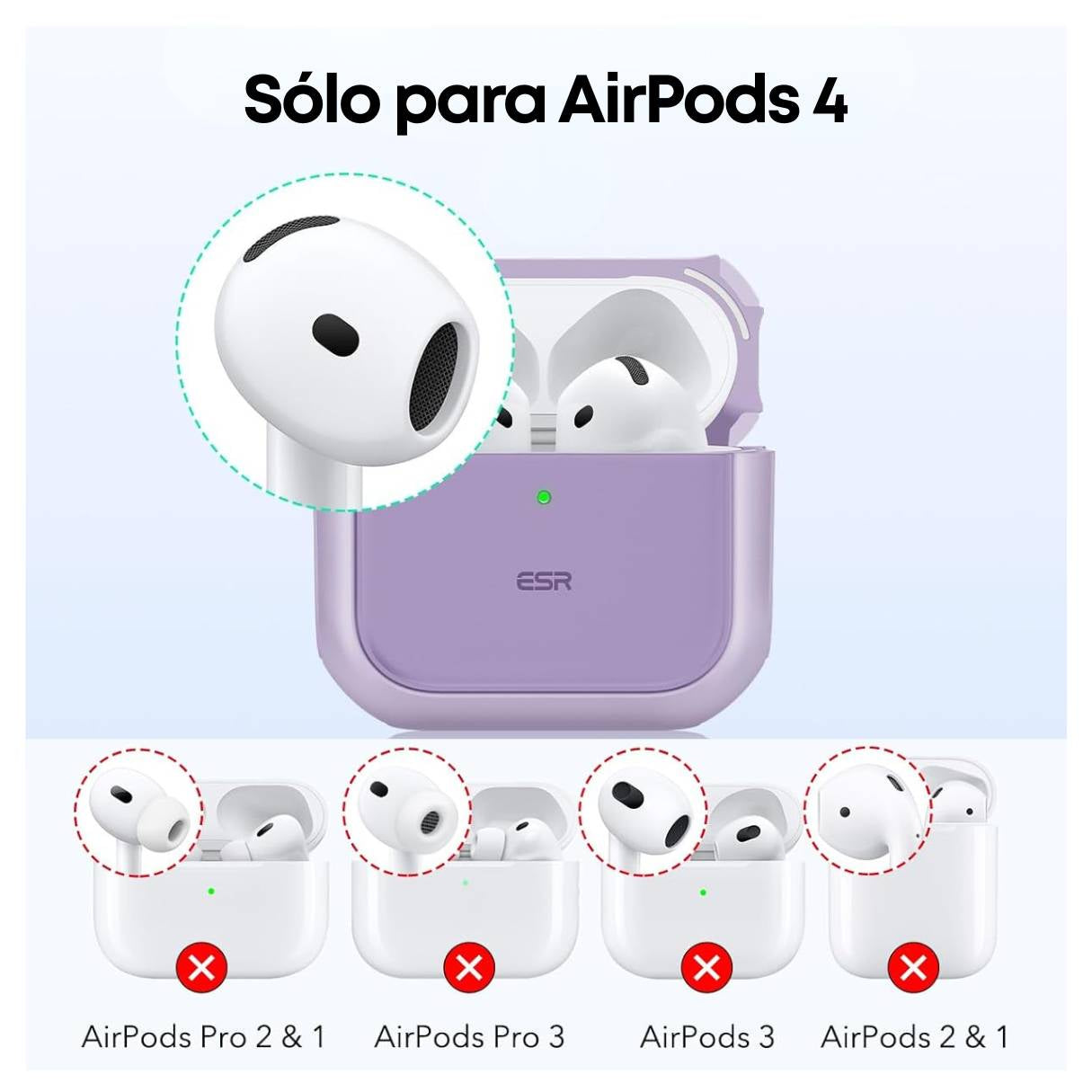 ESR Case para AirPods 4 / AirPods 4 ANC