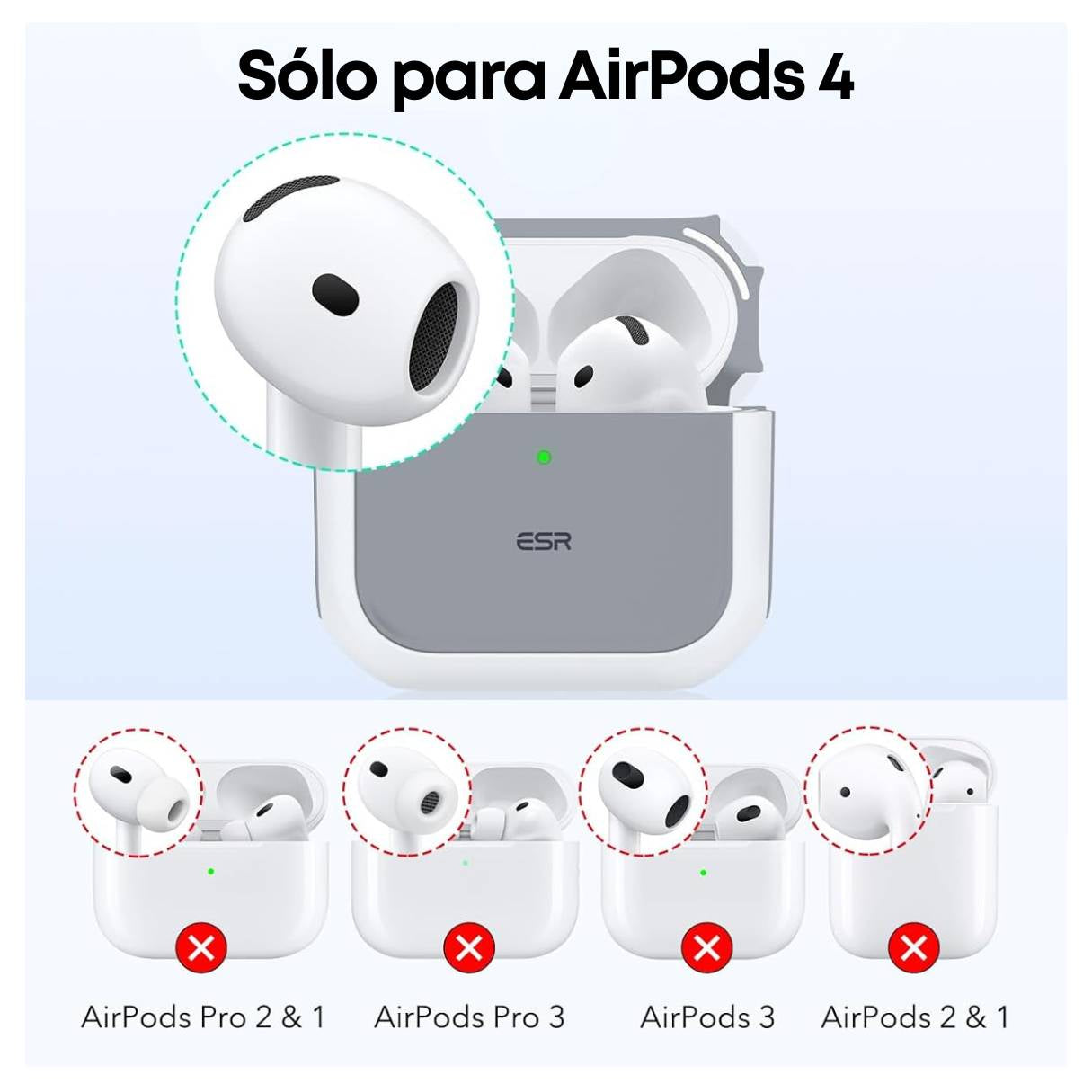 ESR Case para AirPods 4 / AirPods 4 ANC
